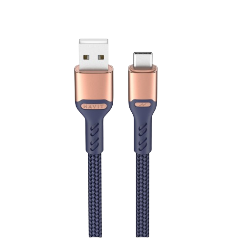 Кабель USB Type-C Havit HV-CB6217 3,0A 1м синій Житомир