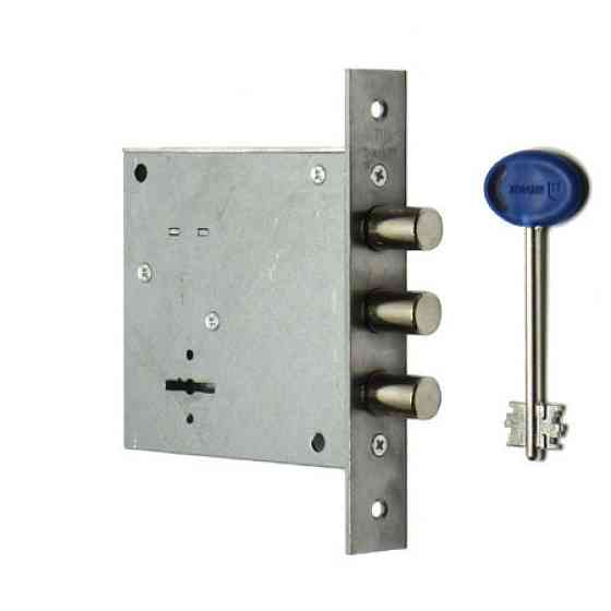 Замок врізний Glass 04.02 латунь Харків