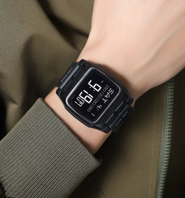 Годинник чоловічий спортивний наручний Skmei 2193 (Чорний з чорним циферблатом) Київ - фото 6