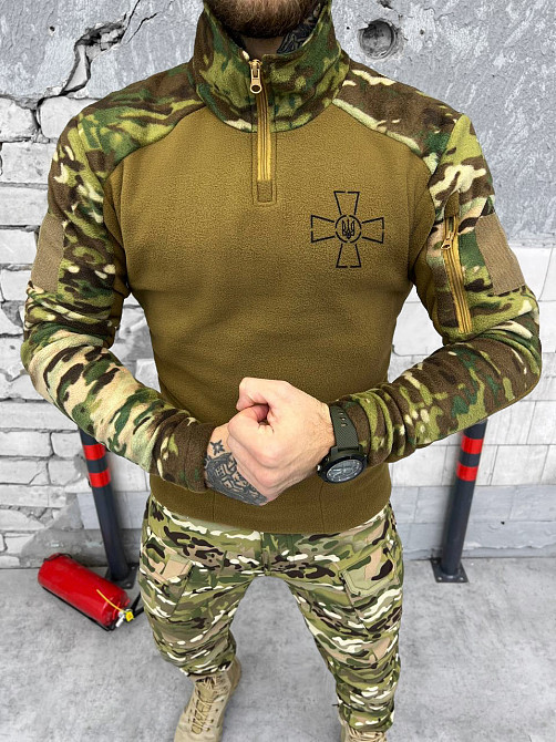 Кофта чоловіча койот мультикам фліска на змійці Одеса - фото 8