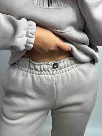 Флисовый спортивный костюм с молнией Капучино M-L Харьков