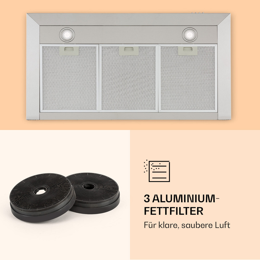 Вытяжка Zarah 90 90см вытяжной воздух: 600 м³/ч LED нержавеющая сталь (Германия, читать описание) Ровно - изображение 6