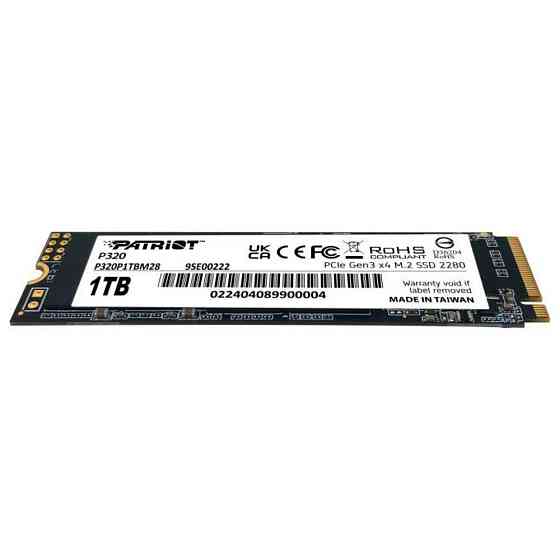 Накопичувач SSD M.2 Patriot P410 1TB NVMe 2280 PCIe Gen4 x4 5000/4500 TLC Одеса