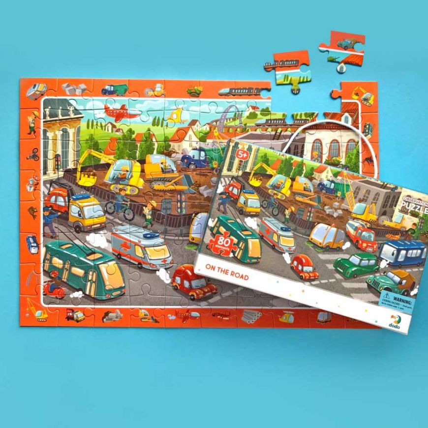 Дитячий пазл обсерваційний "Обережно на дорозі" DoDo 300370, 80 ел. Вінниця - фото 4