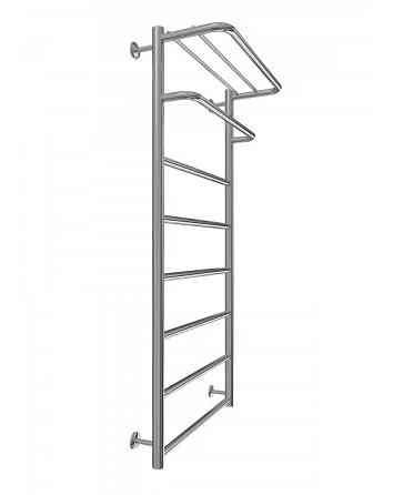 Полотенцесушитель водяной Mario INOX Отель 1170х530/500 с полкой Киев