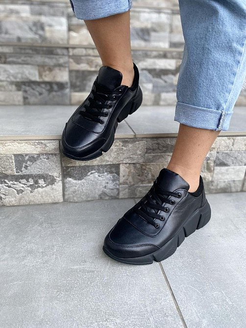VLADEKS Кросівки жіночі VLADEKS 1074/1 чорні (весна-осінь, шкіра натуральна) (4125) Коломыя - изображение 6