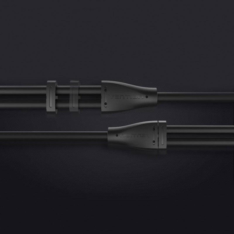 Перехідник Audio Jack TRS M -> 2xF, 0.3м Stereo Splitter чорний Vention Вінниця - фото 6