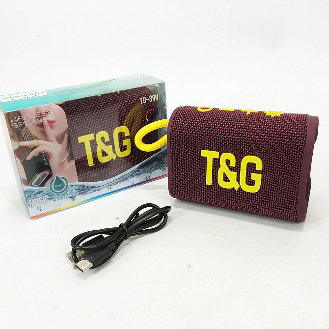 Bluetooth-колонка TG396. LR-691 Цвет: бордовый Киев - изображение 7