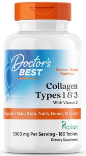 Коллаген 1 и 3 тип Doctor's Best Collagen 1000 мг 180 таблеток Киев - изображение 1
