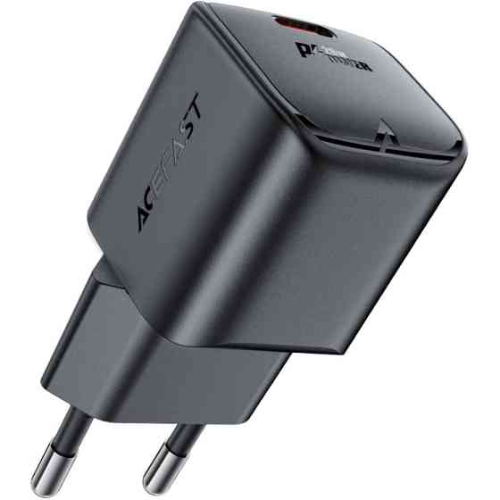 Зарядний пристрій USB-C 20W Gan A73 mini Fast Charger Black Acefast Винница