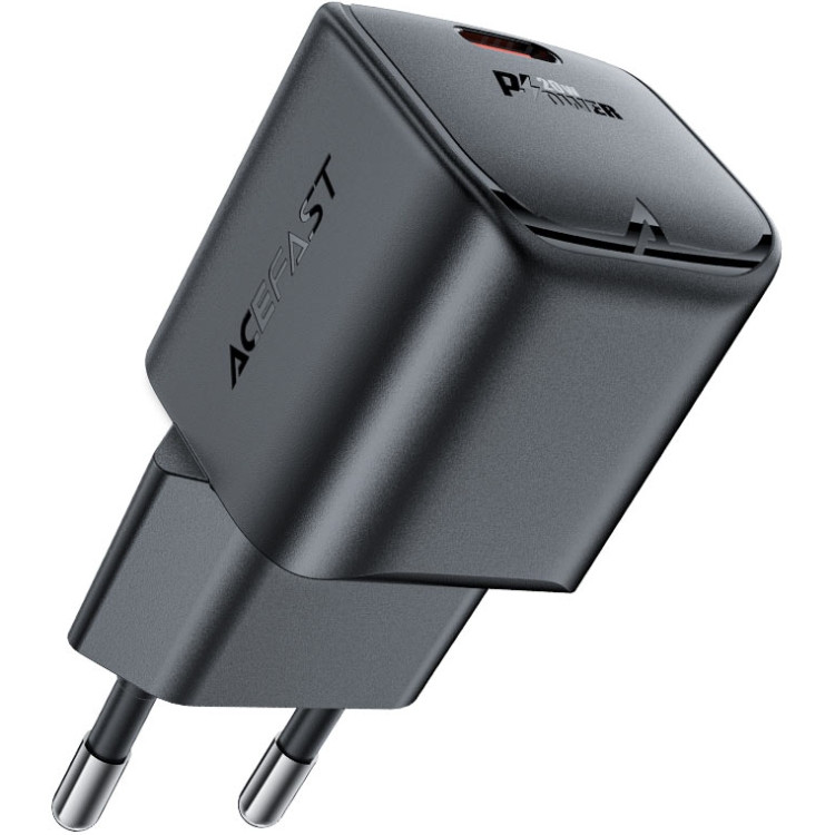 Зарядний пристрій USB-C 20W Gan A73 mini Fast Charger Black Acefast Винница - изображение 1