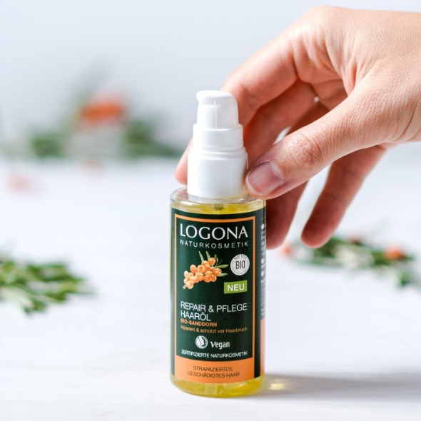 БІО-Олія-реконструктор волосся Обліпиха Logona 75 мл Київ - фото 2