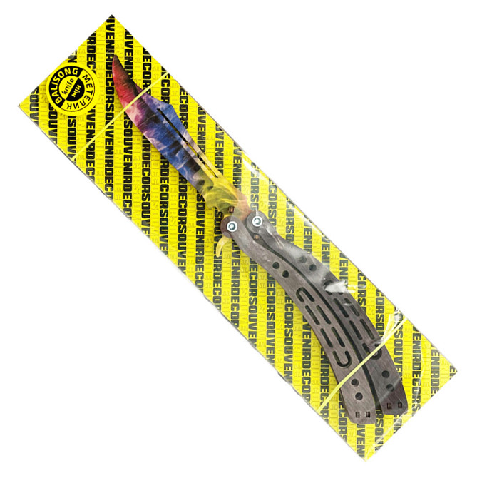 Сувенірний дерев'яний ніж "МЕТЕЛЬ РАДУГА" BAL-R Вінниця - фото 1