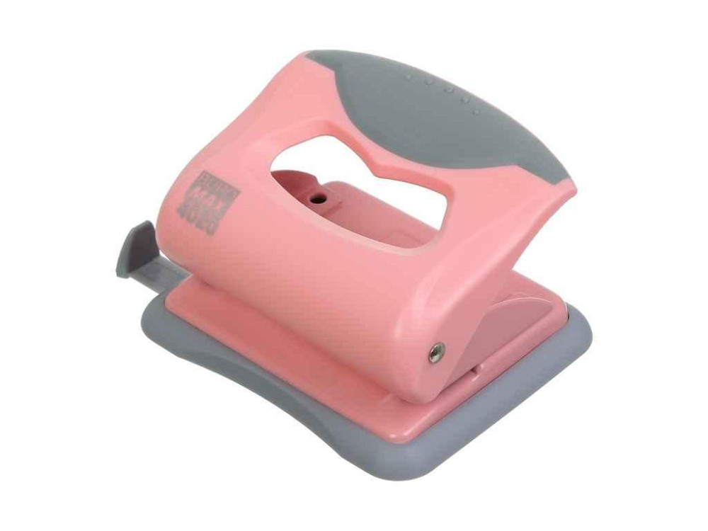 Діркопробивач пластиковий PASTEL (до 20арк.), рожевий ТМ BUROMAX Solmir Київ - фото 1