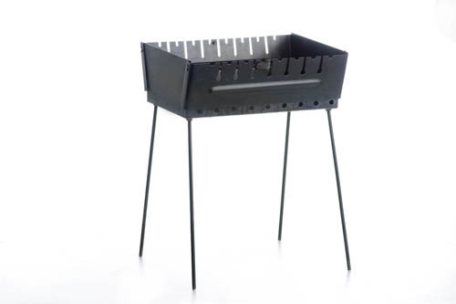 Мангал раскладной (кейс) толщина 2мм на 8 шампуров с чехлом и перчатками СИЛА Киев - изображение 1