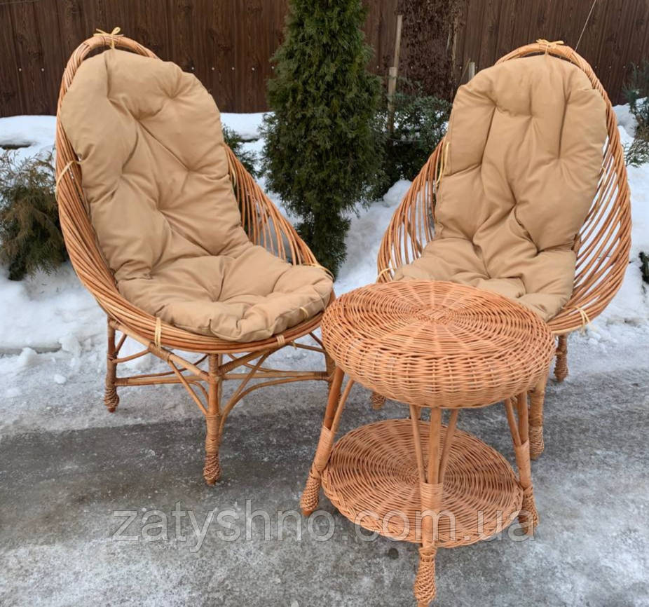 Набор мебели балконный/ Набор мебели плетенный с накидками Киев - изображение 4