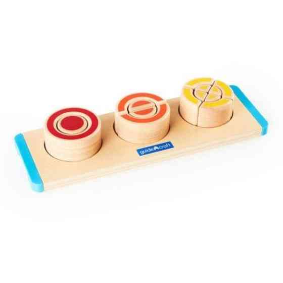 Дерев'яний пазл-сортер Guidecraft Manipulatives Сегменти круга (G6746) Харьков