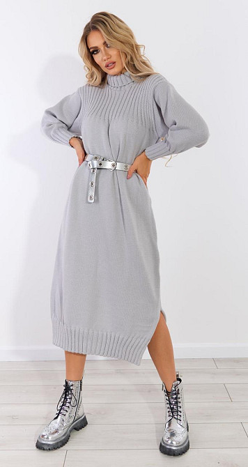 Довга в'язана сукня (48-52) Київ - фото 5