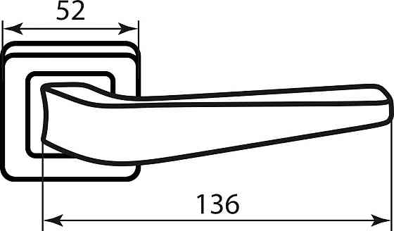 RDA Ручка Garda титан/хром R ф/з Київ