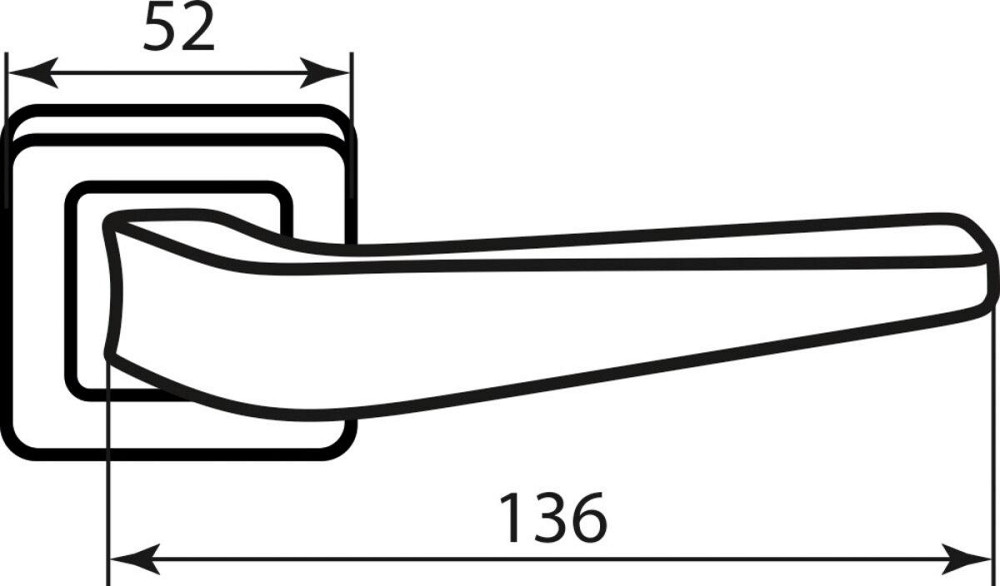 RDA Ручка Garda титан/хром R ф/з Киев - изображение 2