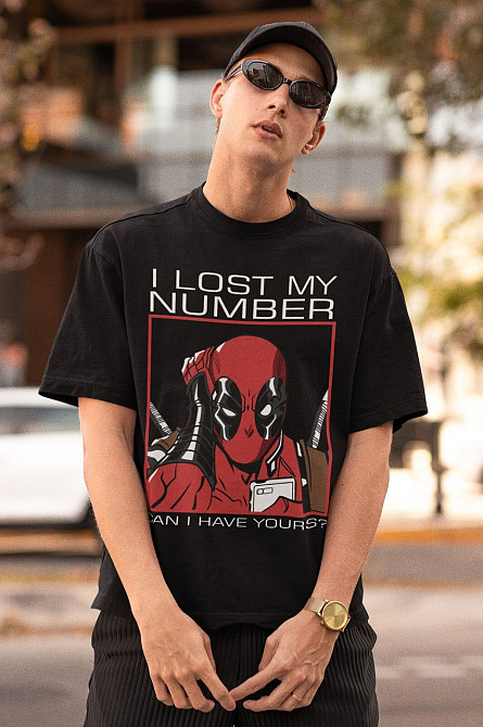 Футболка для мальчика аниме Суперхеро Биртхдай Суперхеро Гифт оверсайз (рост от 165 до 180 ) Черний AnimeJ1112m Днепр - изображение 3