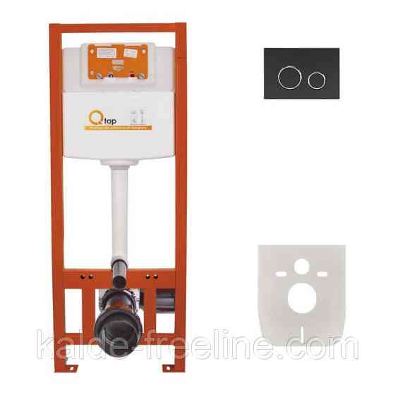 Набір інсталяція 4 в 1 Qtap Nest ST з круглою панеллю змиву QT0133M425M11V1146MB Харків