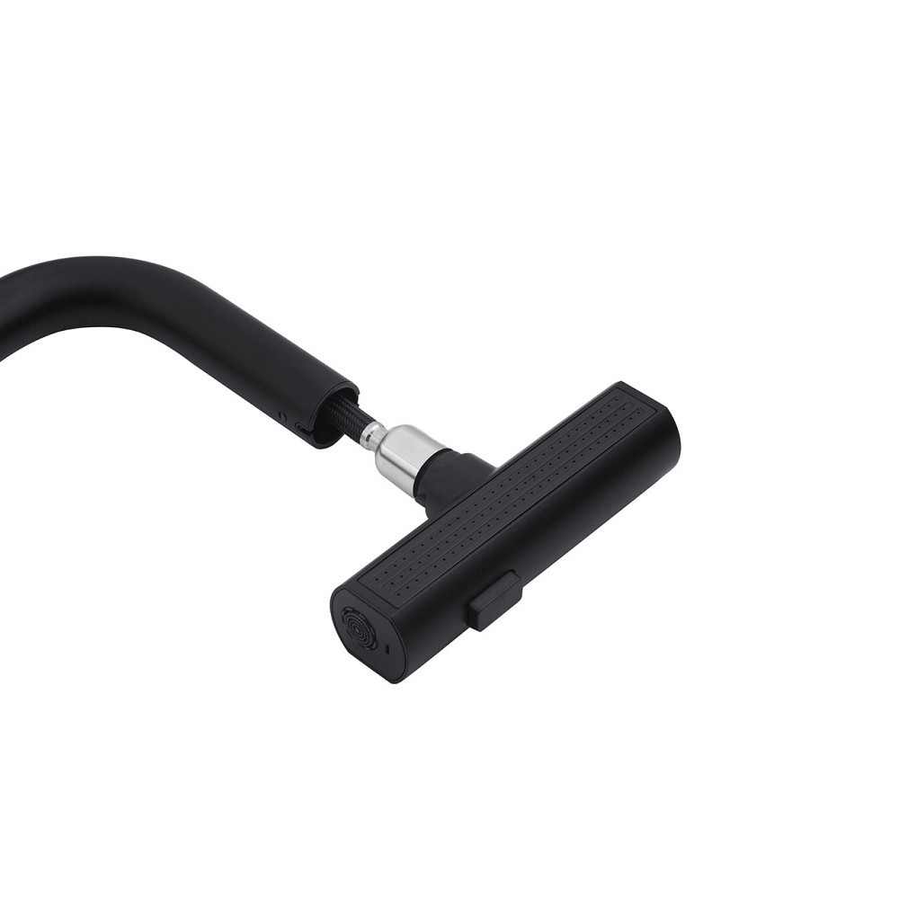 Змішувач для кухні з висувним виливом Kroner KRP Edelstahl Klassisch - SCH03918 чорний Київ - фото 9