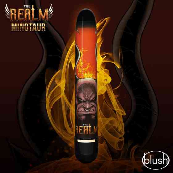 Вибратор Дамский пальчик Blush The Realm Minotaur черно-оранжевый Sex Aura Киев