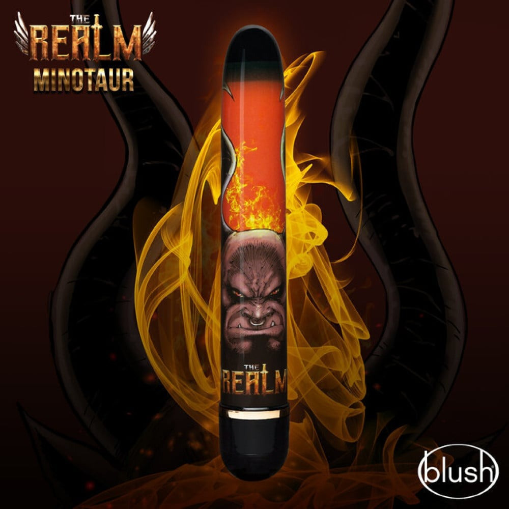 Вибратор Дамский пальчик Blush The Realm Minotaur черно-оранжевый Sex Aura Киев - изображение 3