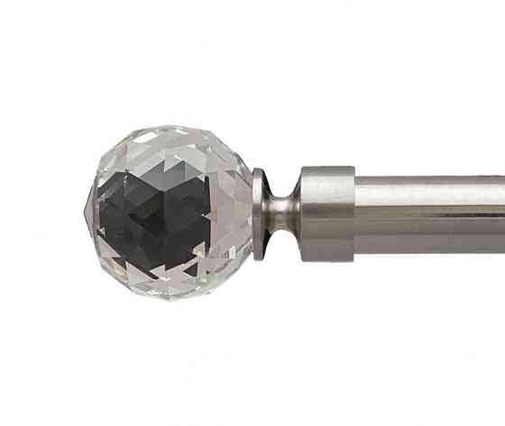 Карниз Orvit Люміера металевий дворядний техно гладка труба кільце металеве Нержавіюча Сталь 25\19 мм 160 см (00-00026561) Львів