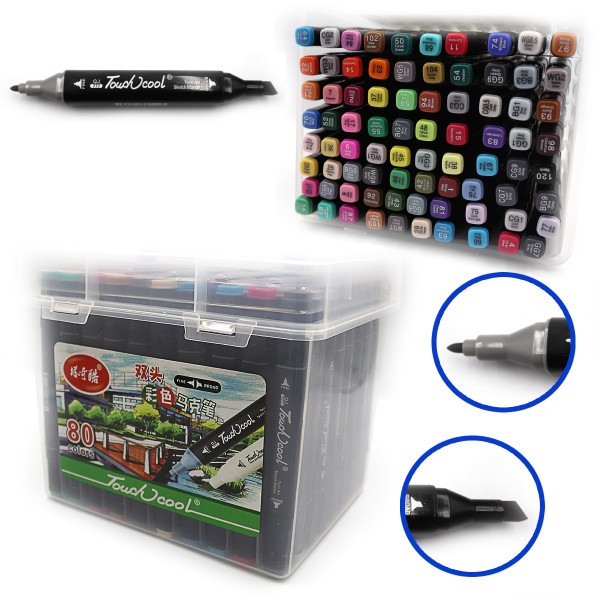 Набір скетч маркерів "Josef Otten" DSCN0229-80 80кол "TouchCool" пласт. бокс, шт Київ - фото 1