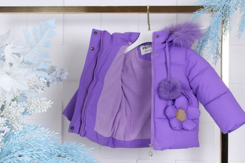 Детская зимняя сиреневая куртка на девочку на холофайбере 86,92 Николаев - изображение 2