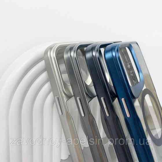 Iphone 15 Pro Чехол бампер Magsafe (Titanium Blue) Одеса