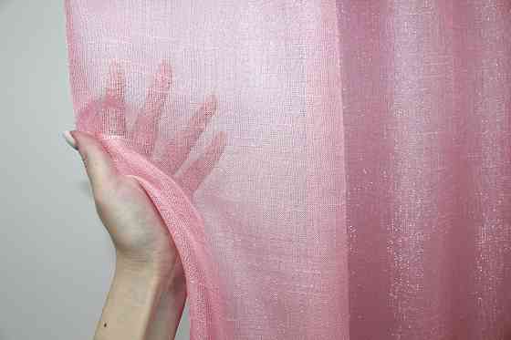 Тюль VR-Textil 1302т Батист с люрексовой нитью Розовый 300х250 см (42-0832) Киев