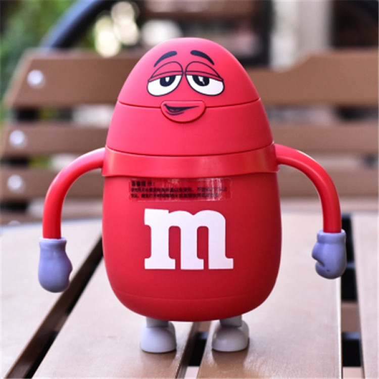 Термос детский с трубочкой M&Ms (Красный) Винница - изображение 1