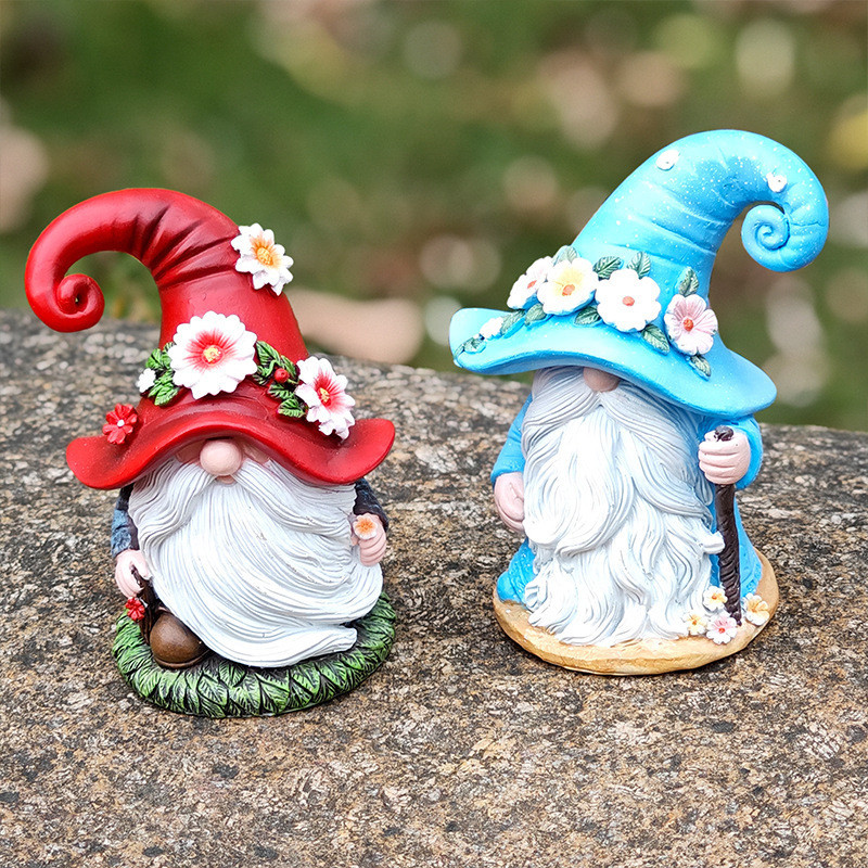 Садовая фигурка Гном 12,5 см. Полистоун Одесса - изображение 4