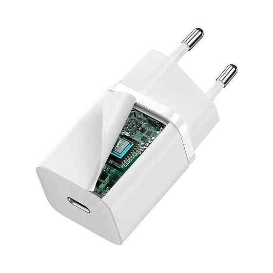 Мережевий зарядний пристрій Baseus Super Si quick charger IC 30W EU White Київ