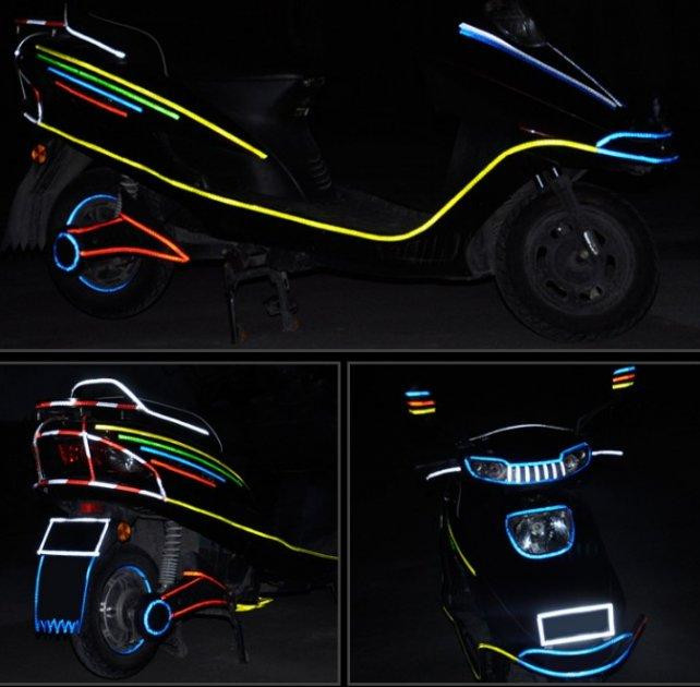 Світловідбивна стрічка для одягу, велосипеда FGT-006 Feel Fit зелена Бровари - фото 5