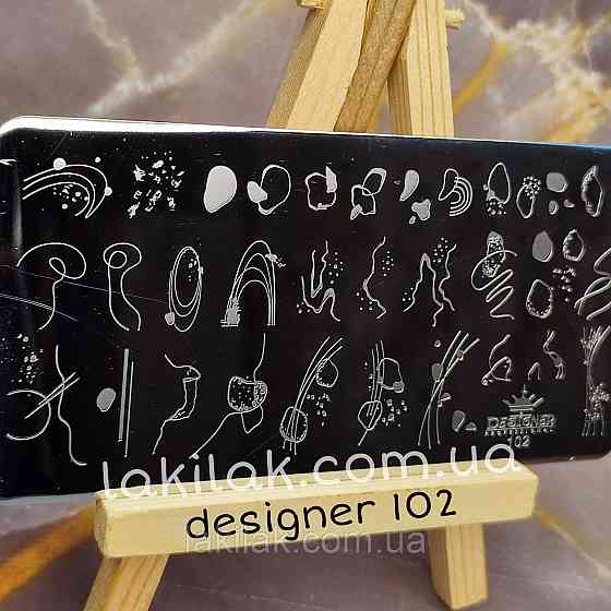 Пластина 102 для стемпінгу Designer Professional (12х6см) Херсон