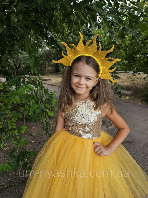 Золоте нарядне плаття на дівчинку Дитячі нарядні сукні з блискітками Кривий Ріг - фото 15