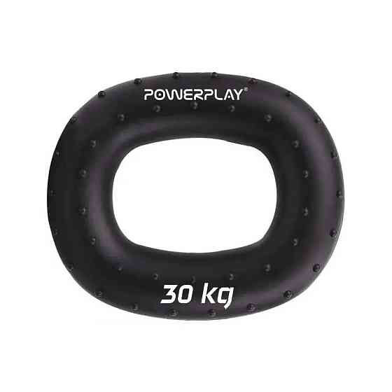 Еспандер кистьовий силіконовий PowerPlay PP-4337 Hand Grip Hard 30 кг (Чорний) Луцьк