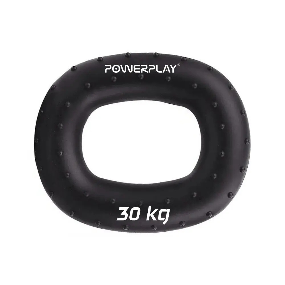 Еспандер кистьовий силіконовий PowerPlay PP-4337 Hand Grip Hard 30 кг (Чорний) Луцьк - фото 1