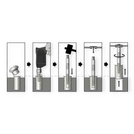 Екстрактори болтів (свердла) 3-19 мм 5шт обламаних Мукачево