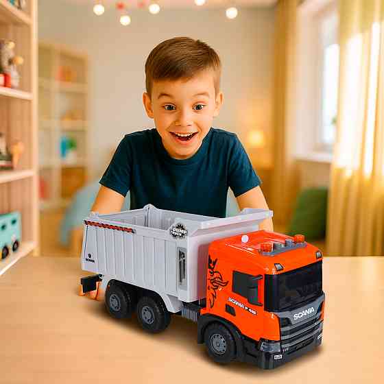 Автомодель серії Super Big Truck – Самоскид Scania (світло, звук) Дніпро
