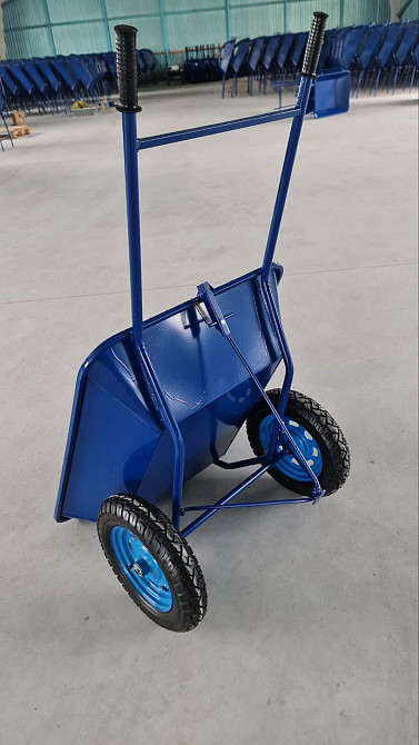 Тачка будівельна Garden joys 300 Синій Візок двоколісний будівельний Тачка будівельна посилена Біла Церква - фото 5