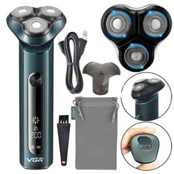 Портативная мужская профессиональная бритва VGR, Мужская бритва на батарейках, Электробритва для мужчин JQ-47 Львов
