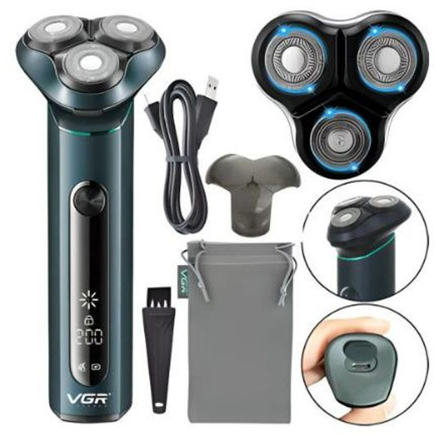Портативная мужская профессиональная бритва VGR, Мужская бритва на батарейках, Электробритва для мужчин JQ-47 Львов - изображение 1