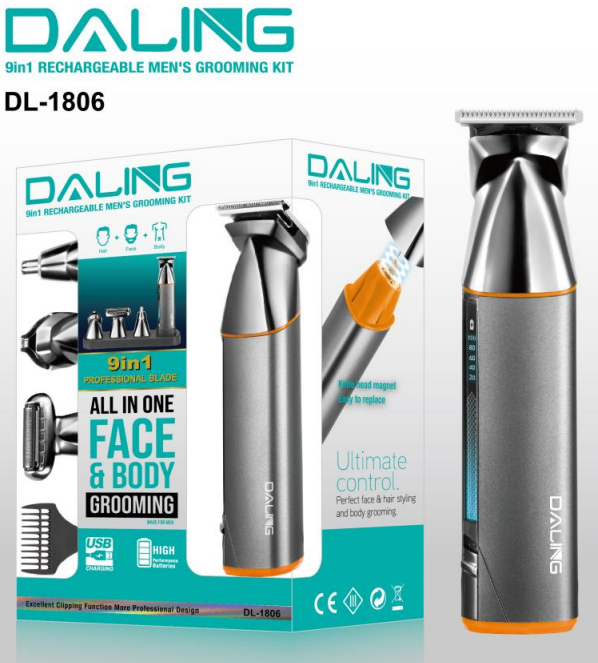 Машинка для стрижки DALING DL-1806, 9 in 1 Днепр - изображение 1