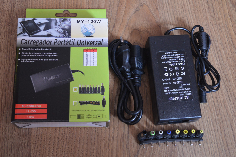 Адаптер MY-120W універсальний зарядний пристрій для ноутбуків Полтава - фото 1