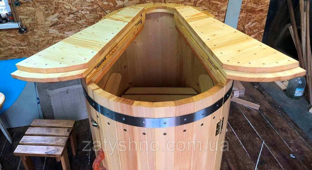 Фитобочка  деревянная круглая натуральная ( 90 см) Киев - изображение 7